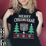 Merry Chrismukkah Hanukkah Jewish Chanukah T-Shirt<br><div class="desc">Merry Chrismukkah Hanukkah Jewish Chanukah Christmas shirt. This shirt makes a fun holiday season gift for family and friends.</div>