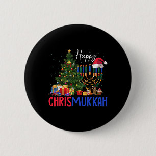 Merry Chrismukkah Happy Christmas Hanukkah 2 6 Cm Round Badge
