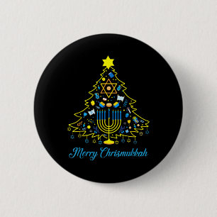 Merry Chrismukkah Happy Christmas Hanukkah 2 6 Cm Round Badge