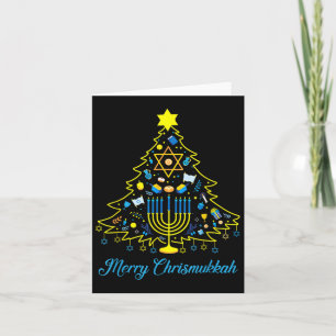 Merry Chrismukkah Happy Christmas Hanukkah 2  Card