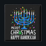 Merry Chrismukkah Happy Christmas Hanukkah Chanuka Magnet<br><div class="desc">Merry Chrismukkah Happy Christmas Hanukkah Chanukah Jewi-shirt</div>
