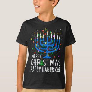 Merry Chrismukkah Happy Christmas Hanukkah Chanuka T-Shirt