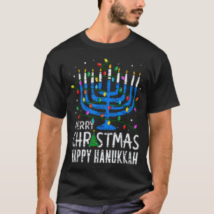 Merry Chrismukkah Happy Christmas Hanukkah Chanuka T-Shirt