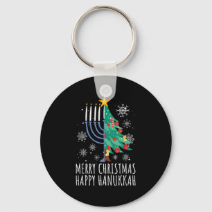 Merry Chrismukkah Happy Christmas Hanukkah  Key Ring