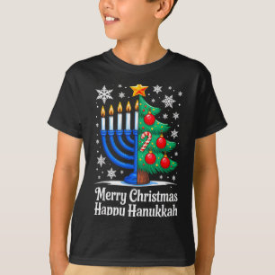 Merry Chrismukkah Happy Christmas Hanukkah Matchin T-Shirt