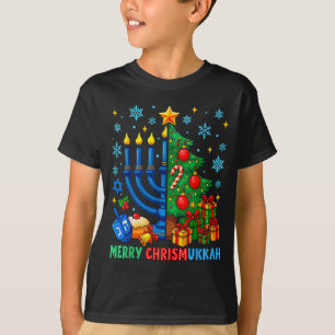 Merry Chrismukkah Happy Christmas Hanukkah Pajama T-Shirt