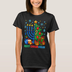 Merry Chrismukkah Happy Christmas Hanukkah Pajama T-Shirt