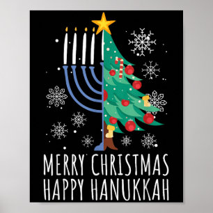 Merry Chrismukkah Happy Christmas Hanukkah  Poster
