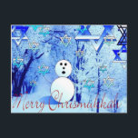 Merry Chrismukkah Jewish Christmas Post Card Art<br><div class="desc">Merry Chrismukkah Jewish Christmas Post Card Art designed by Artist Rick Short</div>