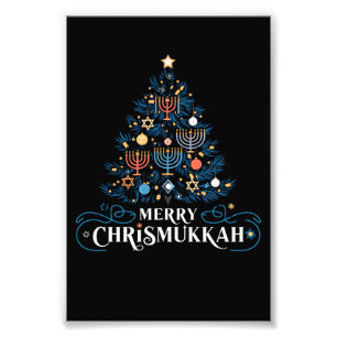 Merry Chrismukkah Jewish Holiday Hanukkah Photo Print