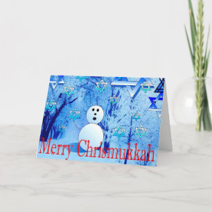 Merry Chrismukkah Judao-Christian Greeting Card