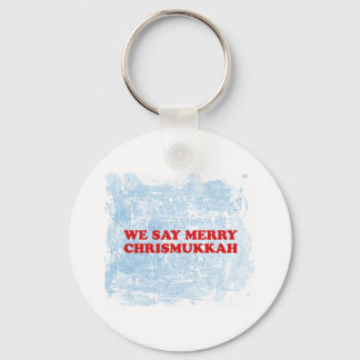 merry chrismukkah key ring