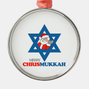 Merry Chrismukkah - Metal Tree Decoration