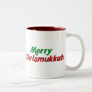 Merry Chrismukkah Two-Tone Coffee Mug