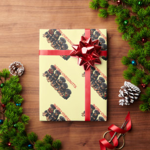 Merry Chrismutts Christmas Holiday Puppies Festive Wrapping Paper