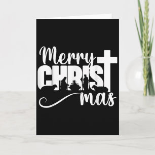 Merry Christ Mas Christian Christmas Jesus Christm Card