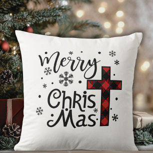 Merry Christ Mas Christian Religious Christmas Cushion