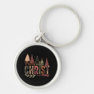 Merry Christ Mas Christmas Christian Faith Jesus C Key Ring