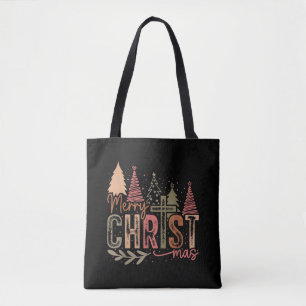 Merry Christ Mas Christmas Christian Faith Jesus C Tote Bag