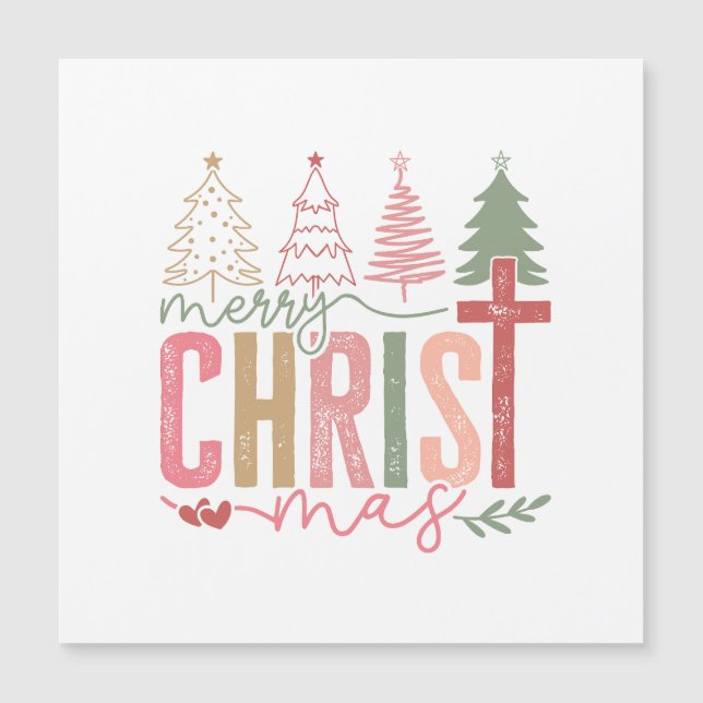 Merry Christ Mas Magnet (Front)