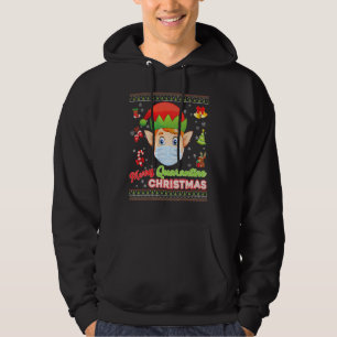 Merry Christ Mask Santa Elf Face Mask Christmas Ug Hoodie