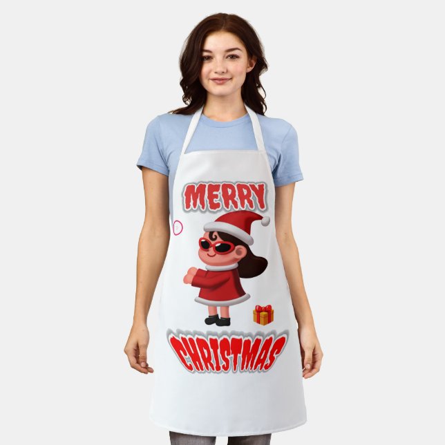 MERRY CHRISTAMAS APRON (Worn)