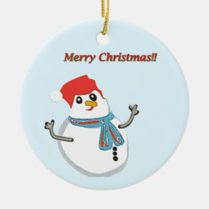 Merry Christma! Ceramic Tree Decoration