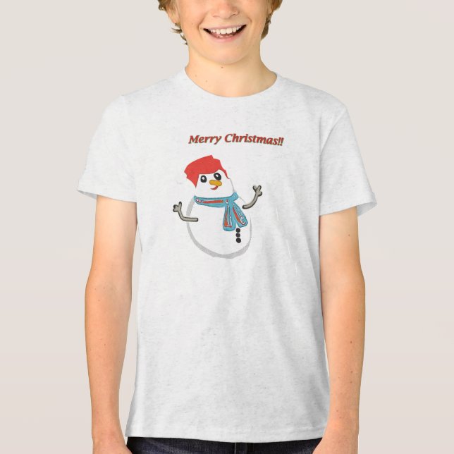 Merry Christma! Tri-Blend Shirt (Front)