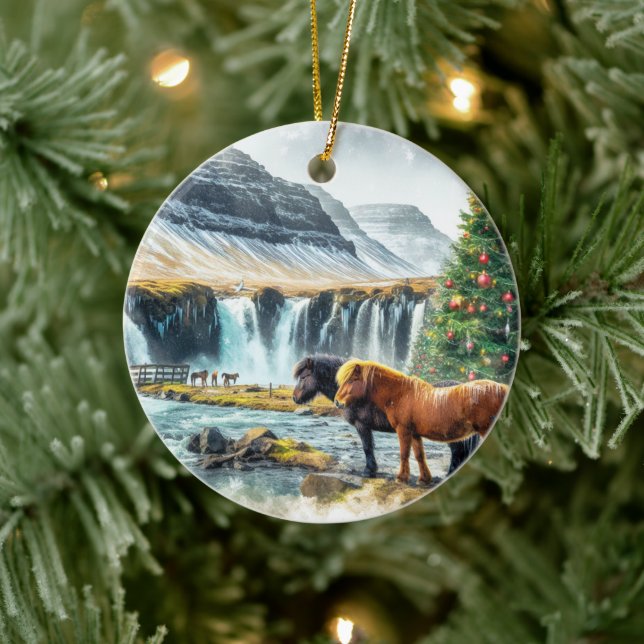 Merry Christmas - 10 Ceramic Tree Decoration (Tree)