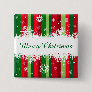 Merry Christmas 15 Cm Square Badge