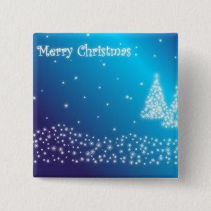 Merry Christmas 15 Cm Square Badge