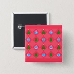 Merry Christmas 15 Cm Square Badge