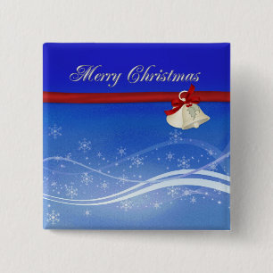 Merry Christmas 15 Cm Square Badge
