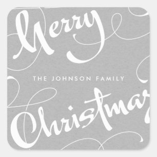 MERRY CHRISTMAS #1   NEUTRALS   STICKER