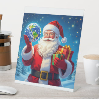 „Merry Christmas“1 Pedestal Sign