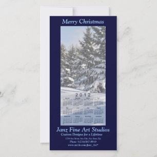 Merry Christmas 2012 Calendar Photo Card