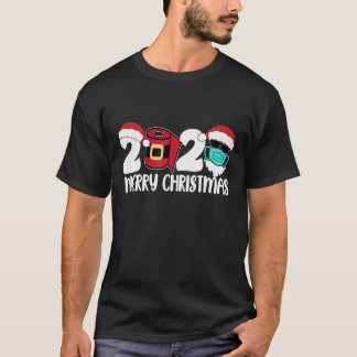 Merry Christmas 2020 Quarantine Christmas Santa Fa T-Shirt