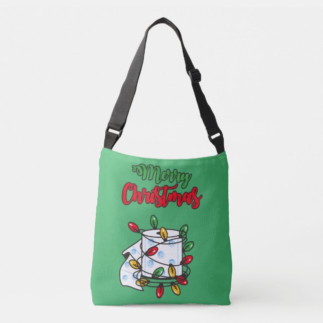Merry Christmas 2020 - Toilet Paper Edition Crossbody Bag (Front)