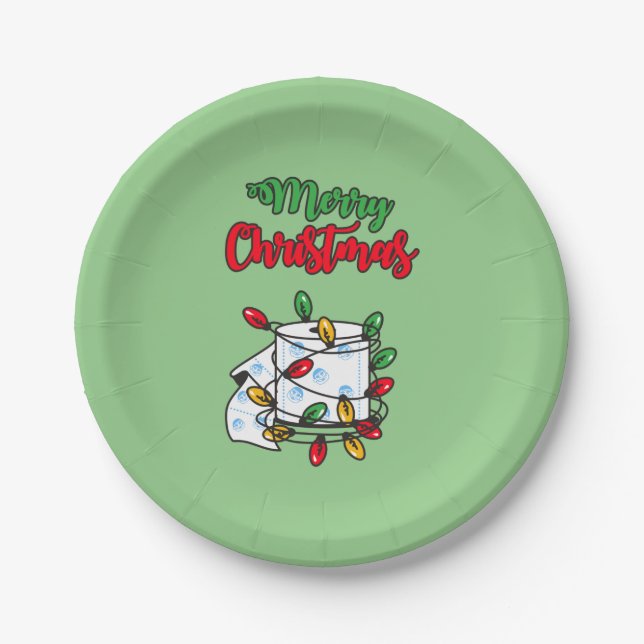 Merry Christmas 2020 - Toilet Paper Edition Paper Plate (Front)