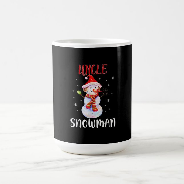 Merry Christmas 2020 Uncle Snowman In Mask Pajama Coffee Mug (Center)