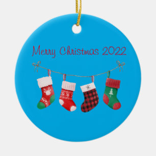 merry christmas 2022 ceramic tree decoration