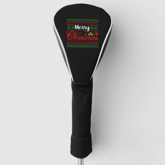 Merry Christmas 2023 happy 2023 xmas Golf Head Cover (Front)