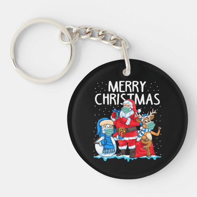 Merry Christmas 2023 Key Ring (Front)