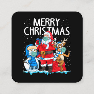 Merry Christmas 2023 Square Business Card