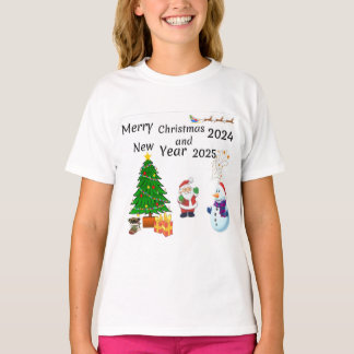 Merry Christmas 2024 and New Year 2025 T-Shirt