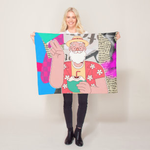 Merry Christmas 2024 Fleece Blanket