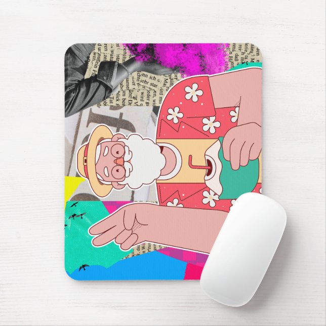 Merry Christmas 2024 Mouse Mat (With Mouse)