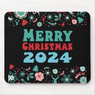 Merry Christmas 2024 Mouse Mat