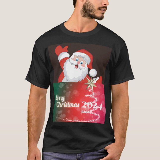"Merry Christmas-2024' T-Shirt (Front)
