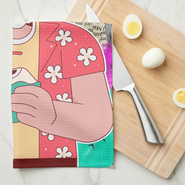 Merry Christmas 2024 Tea Towel (Quarter Fold)